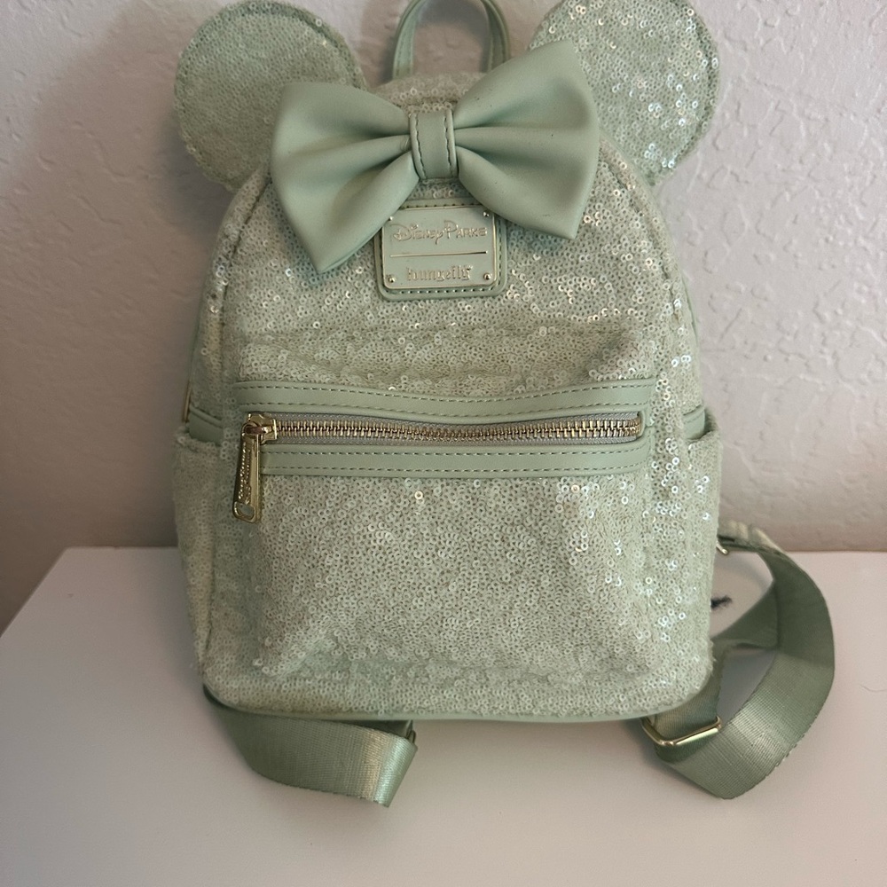 Loungefly Mint Sequin Backpack
